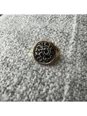 Vintage Viking-Style Signet Ring